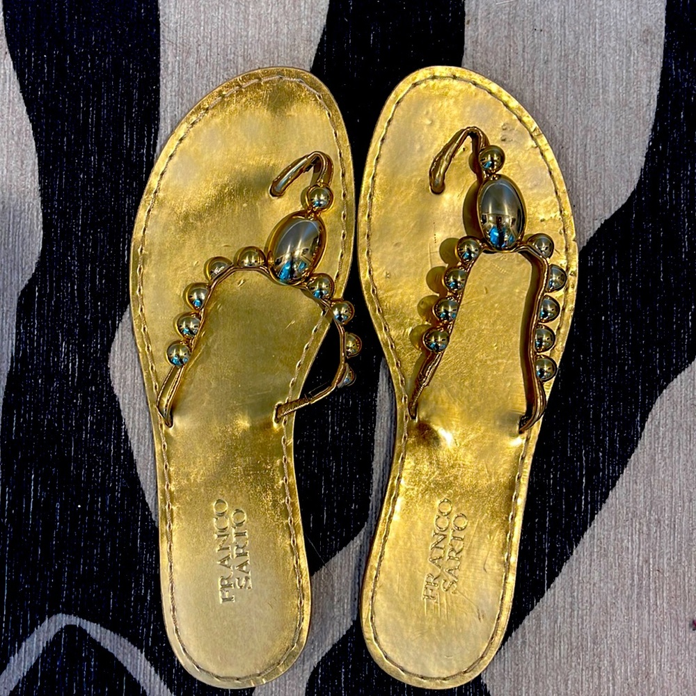 Franco Sarto Gold Sandal